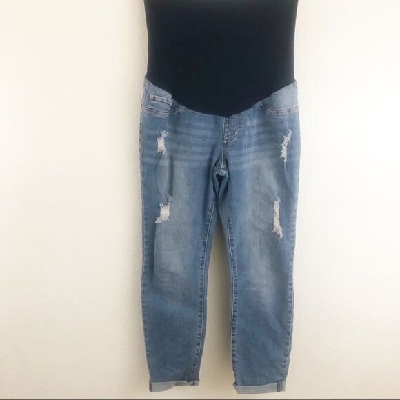 S.O.N.G. Maternity distress blue Jeans size M - Picture 1 of 6